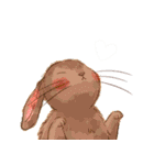 Lovely rabbit sticker！2<English version>（個別スタンプ：4）