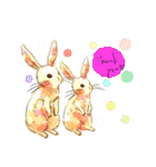 Lovely rabbit sticker！2<English version>（個別スタンプ：5）
