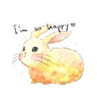Lovely rabbit sticker！2<English version>（個別スタンプ：23）