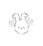 白いウサギ'ミルク'♡（個別スタンプ：22）