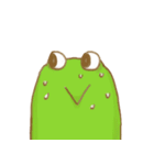 green frog with big eyes（個別スタンプ：2）