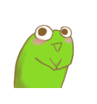 green frog with big eyes（個別スタンプ：4）