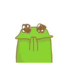 green frog with big eyes（個別スタンプ：6）