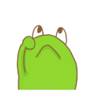 green frog with big eyes（個別スタンプ：7）