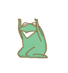 green frog with big eyes（個別スタンプ：32）