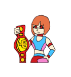 KM76 Pro Wrestling Princess 2（個別スタンプ：35）
