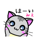 みえ ねこ（個別スタンプ：1）