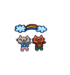 HAPPY キュートねこちゃん（個別スタンプ：1）