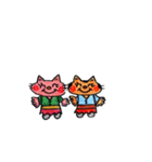 HAPPY キュートねこちゃん（個別スタンプ：4）