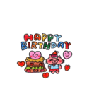 HAPPY キュートねこちゃん（個別スタンプ：5）