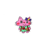 HAPPY キュートねこちゃん（個別スタンプ：11）
