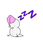 ゆきだるま スタンプ（個別スタンプ：40）