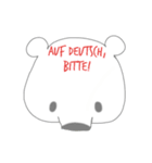 Polar bear in German（個別スタンプ：1）