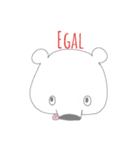 Polar bear in German（個別スタンプ：9）