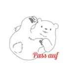 Polar bear in German（個別スタンプ：14）