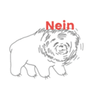 Polar bear in German（個別スタンプ：22）