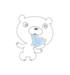 Polar bear in German（個別スタンプ：37）