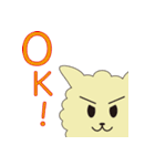 アルパカっぽい生き物(仮)（個別スタンプ：3）