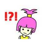 Chokie pinkhead girl（個別スタンプ：6）