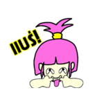 Chokie pinkhead girl（個別スタンプ：30）