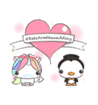 Unicorn and Penguin Wedding（個別スタンプ：1）