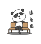 Panda with sunglasses-Obei（個別スタンプ：34）