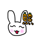 手書きウサギと手書きにんじん（個別スタンプ：5）