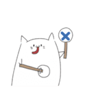 あごの曲がった猫（個別スタンプ：1）