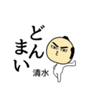 【清水★限定】キリリとした名字スタンプ（個別スタンプ：11）