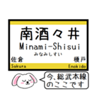 総武本線 いまこの駅だよ！ タレミー（個別スタンプ：7）