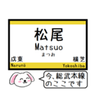 総武本線 いまこの駅だよ！ タレミー（個別スタンプ：12）