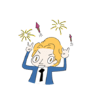 Hard Working Employee - Jack（個別スタンプ：34）