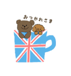 イギリス好きなくまとトイプー（個別スタンプ：6）