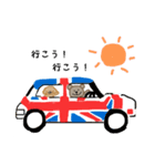 イギリス好きなくまとトイプー（個別スタンプ：14）