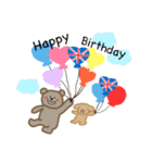 イギリス好きなくまとトイプー（個別スタンプ：23）
