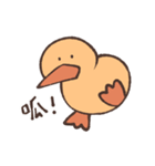 Duck is eating chicken（個別スタンプ：6）