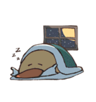 Duck is eating chicken（個別スタンプ：18）