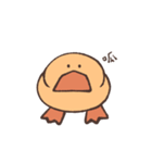 Duck is eating chicken（個別スタンプ：19）