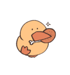 Duck is eating chicken（個別スタンプ：20）