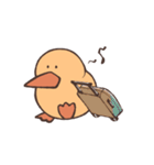 Duck is eating chicken（個別スタンプ：24）