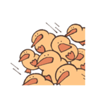 Duck is eating chicken（個別スタンプ：27）