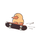Duck is eating chicken（個別スタンプ：36）