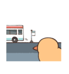 Duck is eating chicken（個別スタンプ：37）