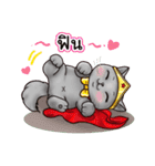Nong Pong ＆ Kati fat cat (Thai v.)（個別スタンプ：17）