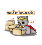 Nong Pong ＆ Kati fat cat (Thai v.)（個別スタンプ：30）