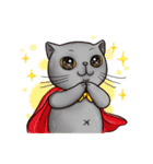 Nong Pong ＆ Kati fat cat (Thai v.)（個別スタンプ：34）