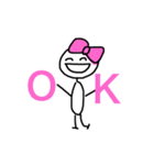 棒人間ちょい可愛ッ！（個別スタンプ：9）
