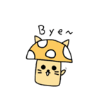 mushroom cat cat（個別スタンプ：10）