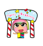 Meko Wawa.17Merry Christmas.（個別スタンプ：1）