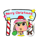 Meko Wawa.17Merry Christmas.（個別スタンプ：16）